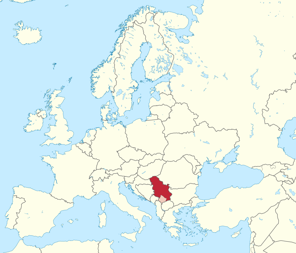 Mapa Srbska