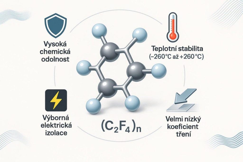 Chemická struktura a vlastnosti PTFE