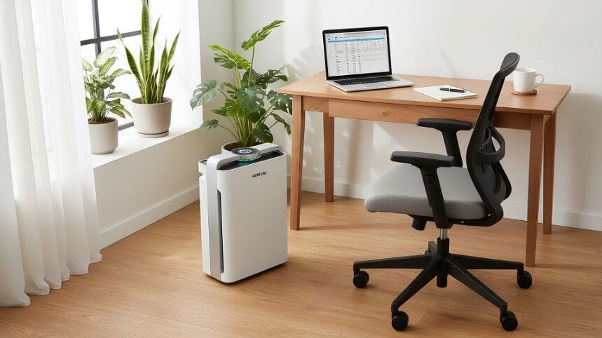 Barevné indikátory dávají rychlý přehled o kvalitě vzduchu v místnosti