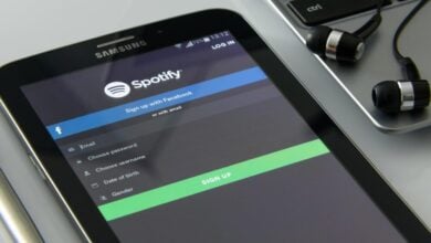 Spotify - přihlášení a registrace